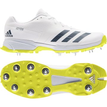 2023 Adidas 22YDS Full Spike II Cricket Shoes - Acid Yellow