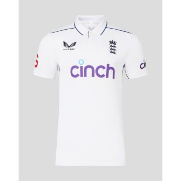 2024 Castore ECB England Mens Replica Test Cricket Shirt
